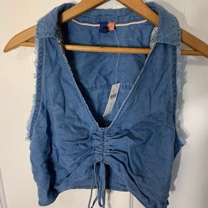 Pilcro by Anthrologie Denim Crop top